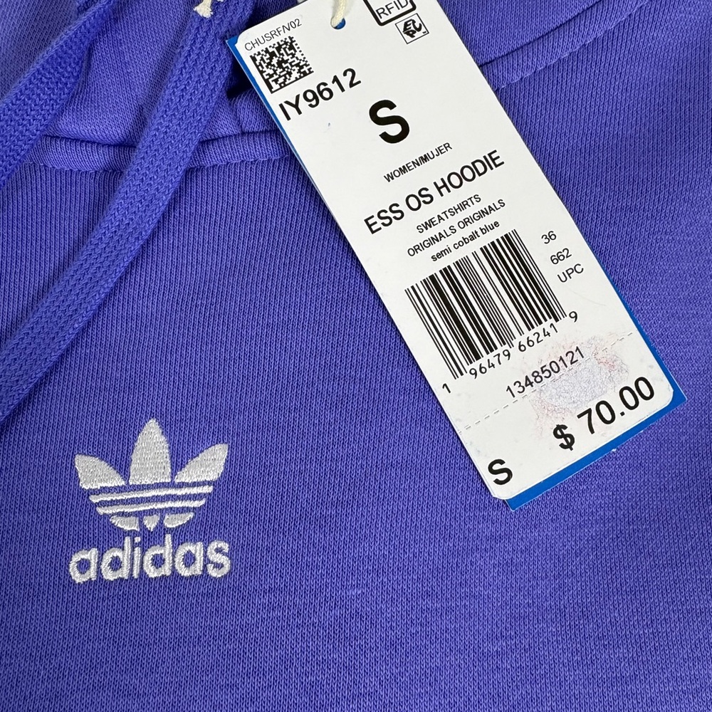 Adidas Women’s Essentials Oversized Fleece Hoodie Sweatshirt Small (S) NWT - Picture 5 of 5